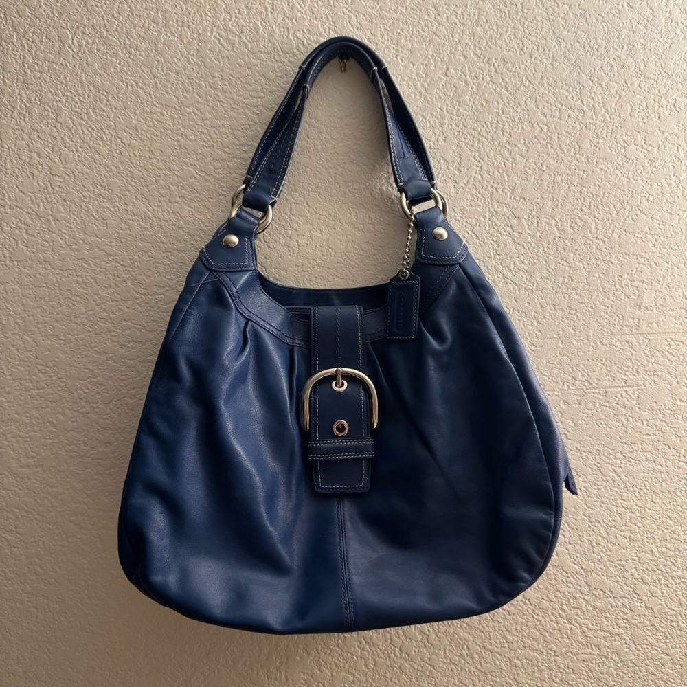 SOLD • Coach Hobo Shoulder Bag (Large) • Blue